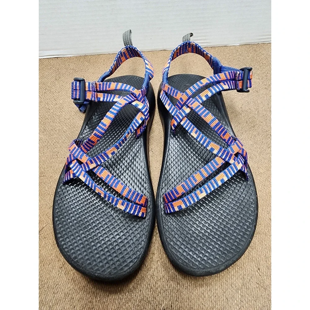 CHACO ZX/1 EcoTread Barrez Royal Canvas Water Sport Sandals Youth Sz. 6